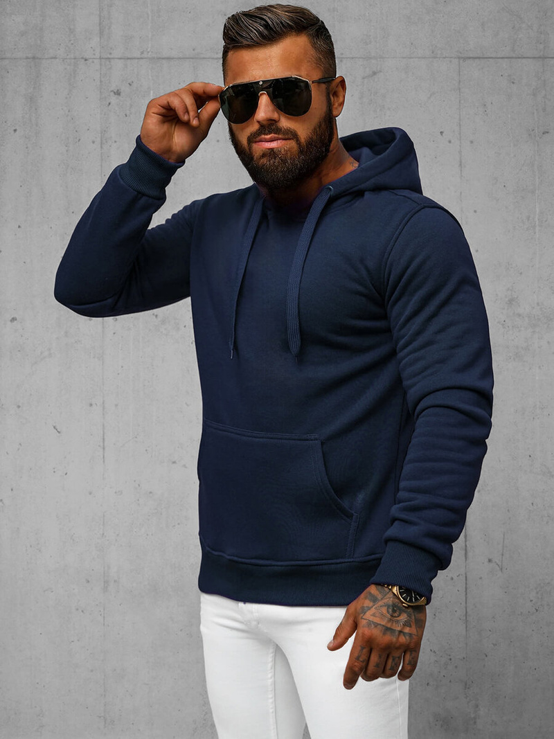 Sweatshirt Homme Bleu foncé OZONEE JS/2009Z