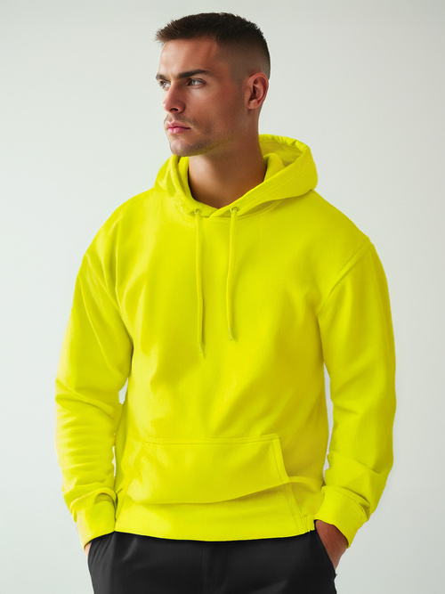 Sweatshirt Homme Néon Jaune OZONEE JS/2009Z