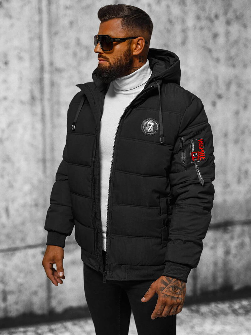 Veste Homme Noir OZONEE JS/84M3030/392