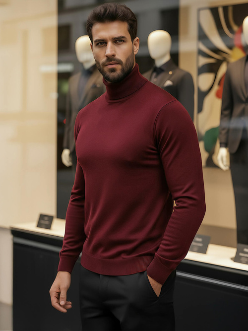 Pullover Homme Bordeaux OZONEE V/V24504