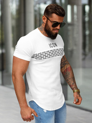 T-shirt Homme Blanc OZONEE O/B1215