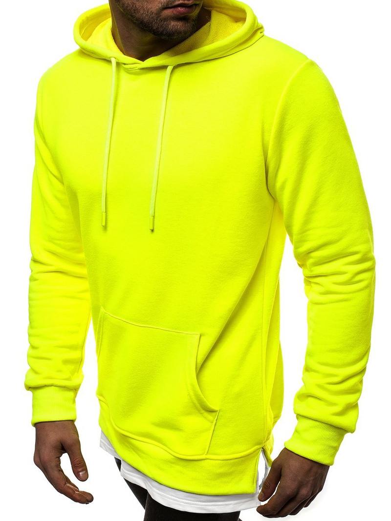 Sweatshirt Homme néon Jaune OZONEE MACH/3120