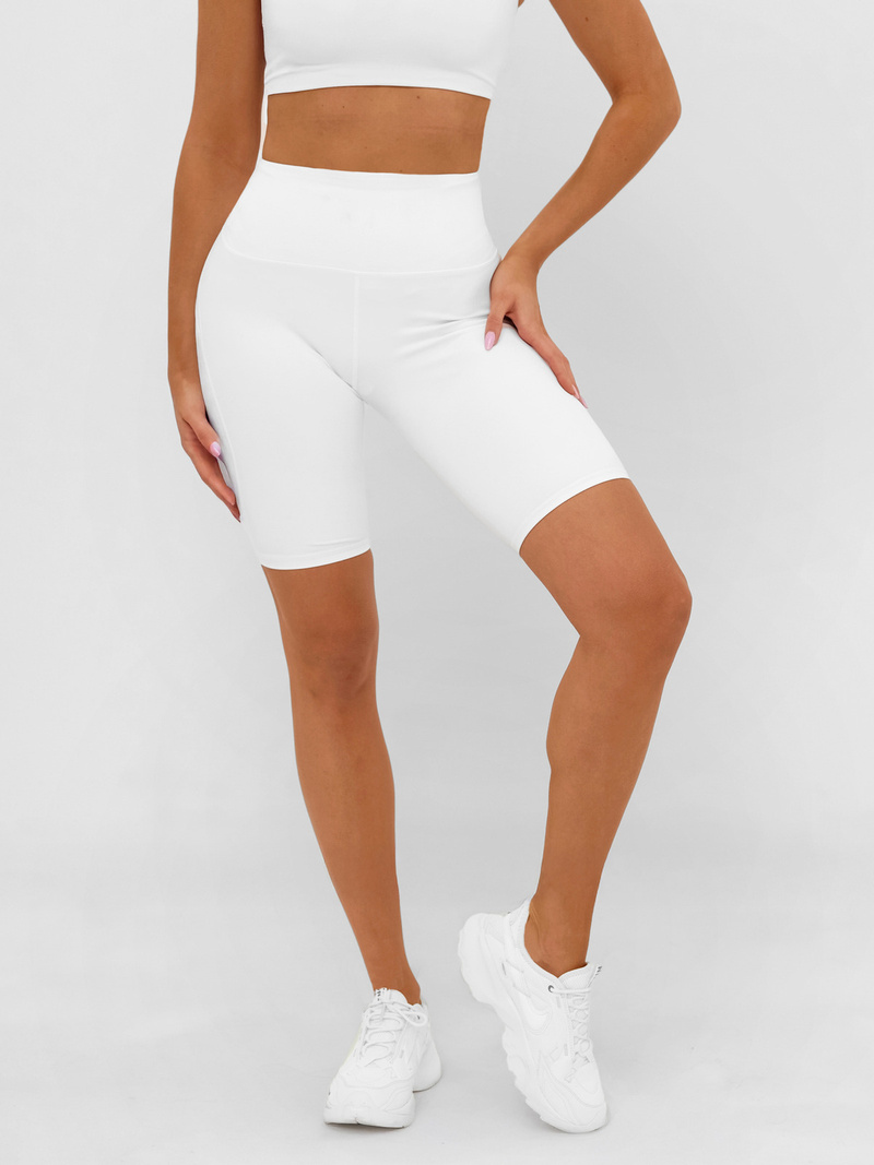 Legging court femme blanc OZONEE JS/17K583/1