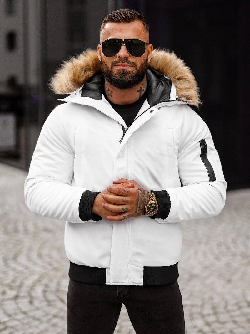 Veste Homme Blanc OZONEE JS/M2019/281Z