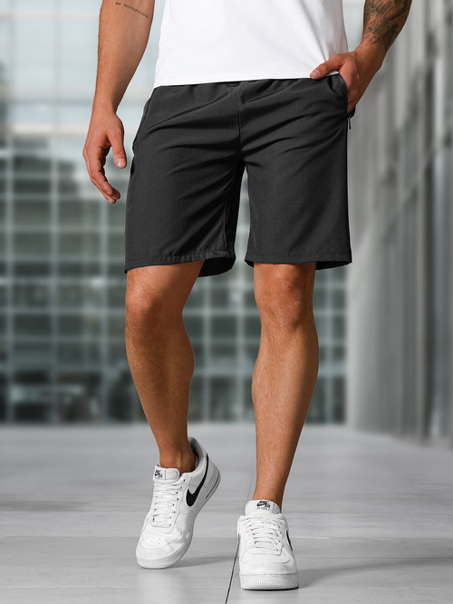 Shorts de sport pour hommes noir OZONEE JS/29K1567/3