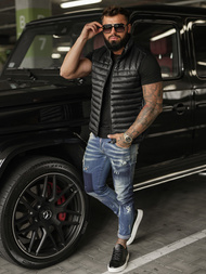 Veste sans manches homme noir OZONEE JS/16M9298/392BZ