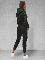 Ensemble de survêtement deux pièces noir OZONEE JS/8C67/3Z