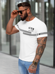 T-shirt Homme Blanc OZONEE JS/8B1701/1