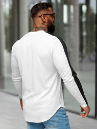 Sweatshirt Homme Blanc OZONEE O/D7197Z