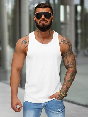 Débardeur Homme Blanc OZONEE JS/99002Z