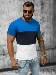 T-shirt Homme Bleu OZONEE JS/8T90/3Z