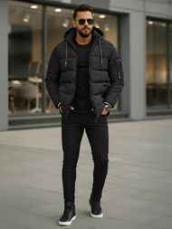 Veste homme noir OZONEE JS/57M7502/392Z
