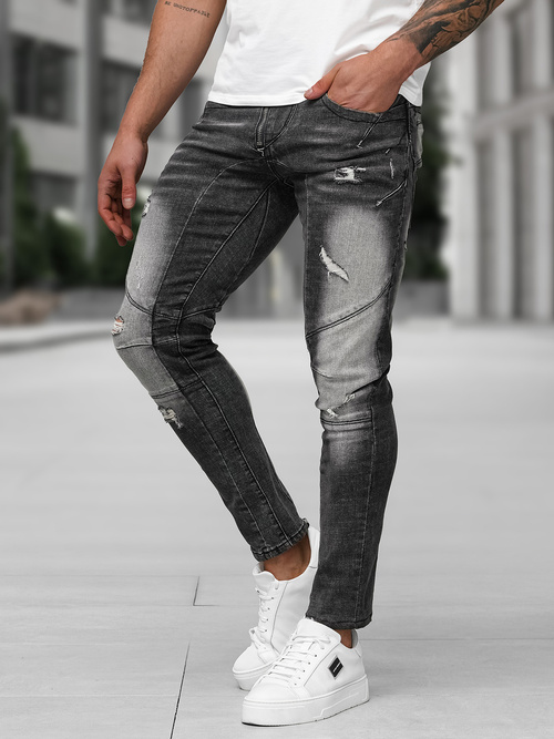 Jean Homme Noir OZONEE NB/MP0045NZ