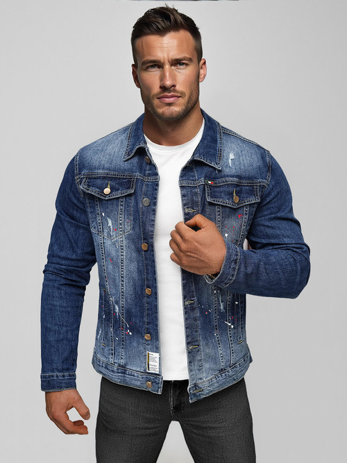 Veste en jean Homme Bleu OZONEE NB/MJ542BSZ