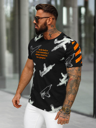 T-shirt Homme Noir OZONEE O/MPO3471