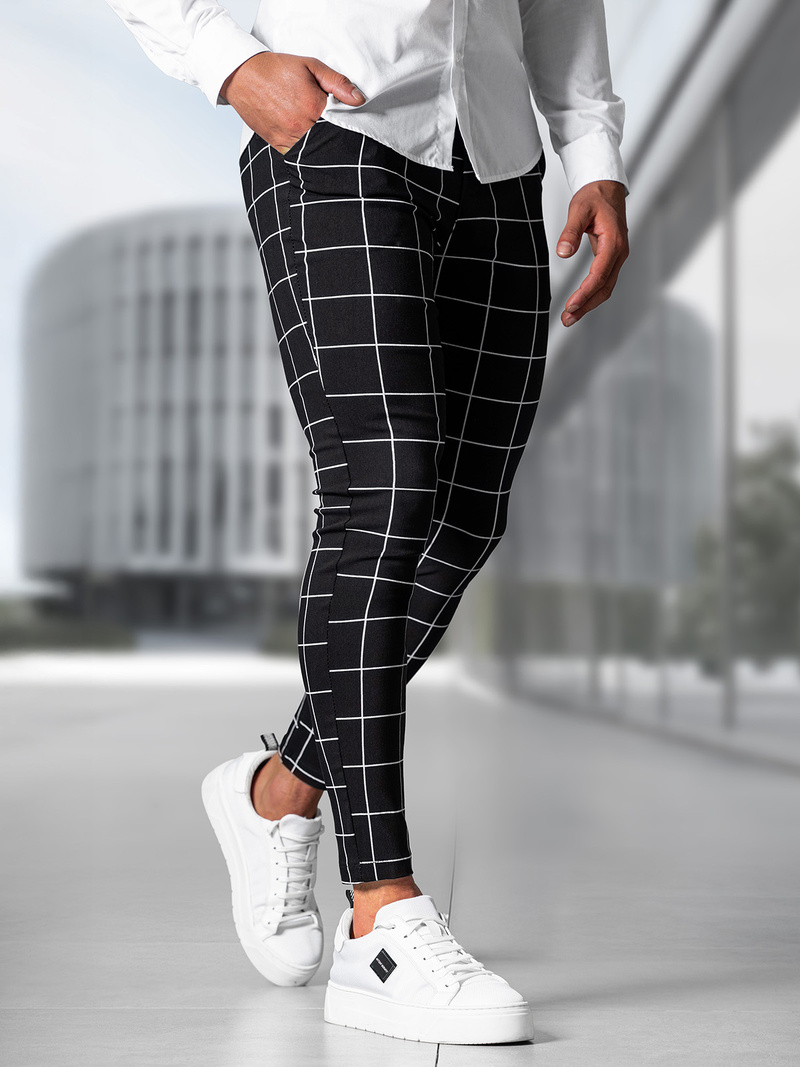 Pantalon Chino Homme Noir OZONEE O/P4009Z