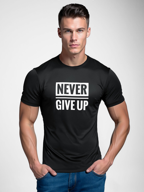 T-shirt Homme Noir OZONEE NB/MT3133Z