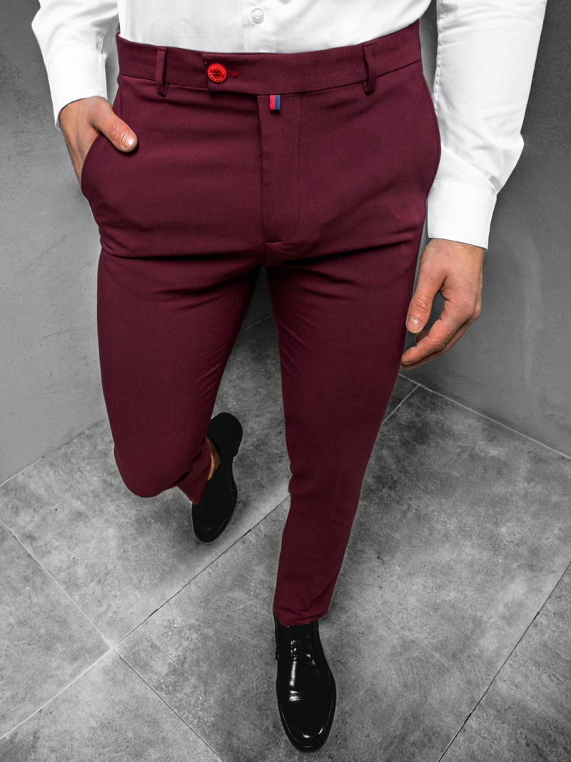 Pantalon Homme Bordeaux OZONEE DJ/5511