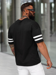 T-shirt Homme Noir OZONEE JS/8B1372/3