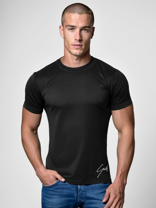 T-shirt Homme Noir OZONEE O/L1192Z
