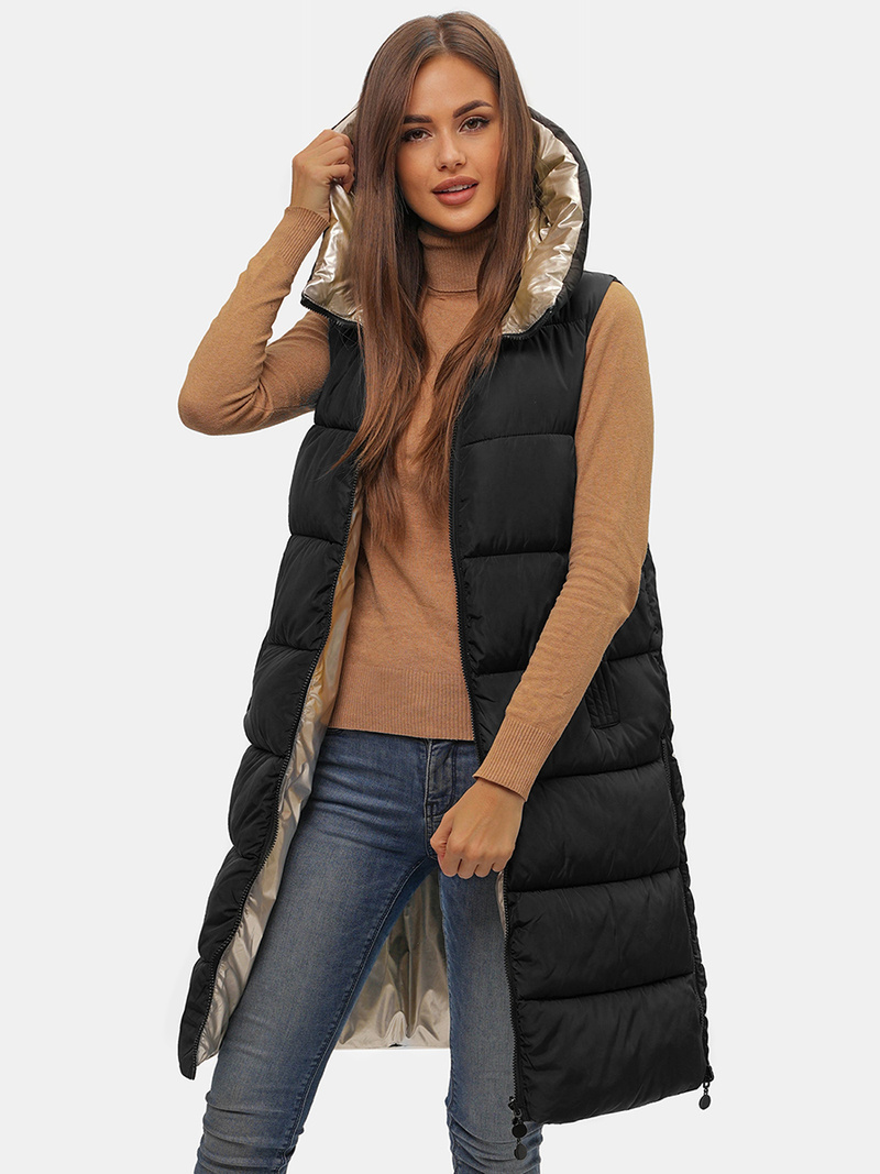 Gilet femme réversible noir OZONEE O/H1121/99