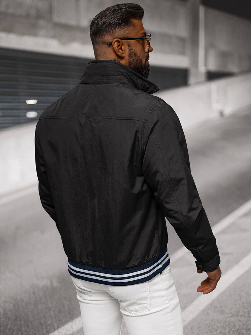 Veste Homme Noir OZONEE JS/5M3101/392Z