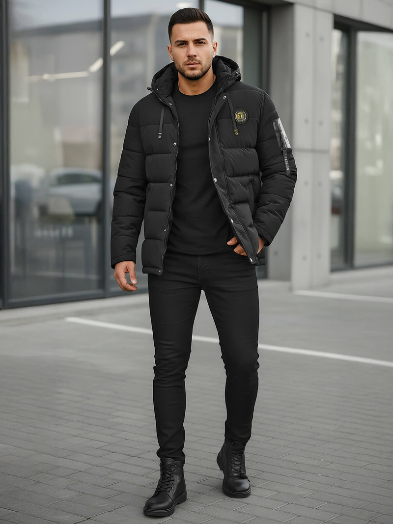 Veste homme noir OZONEE JS/57M7503/392Z