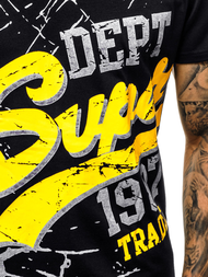 T-Shirt Homme Noir OZONEE JS/KS1942