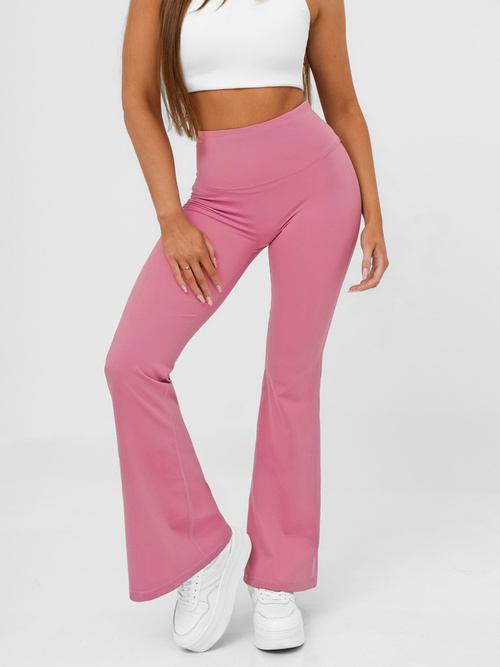 Legging femme avec des jambes larges rose OZONEE JS/17K587/111