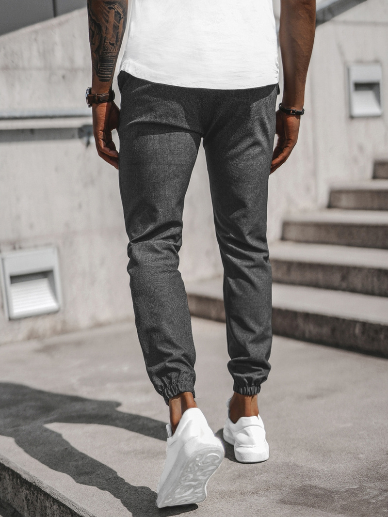 Pantalon chino Homme gris foncé OZONEE DJ/2294/22Z