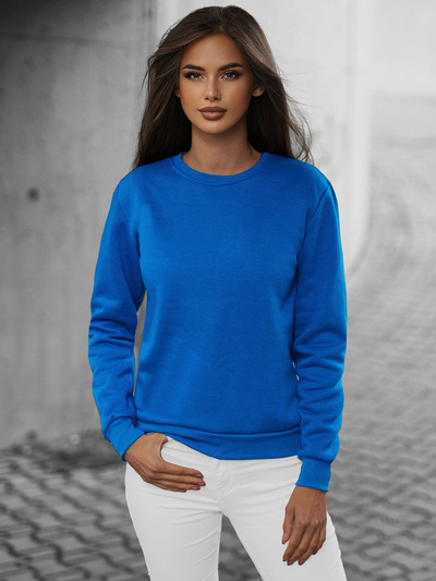 Sweat femme Bleu OZONEE JS/W01Z