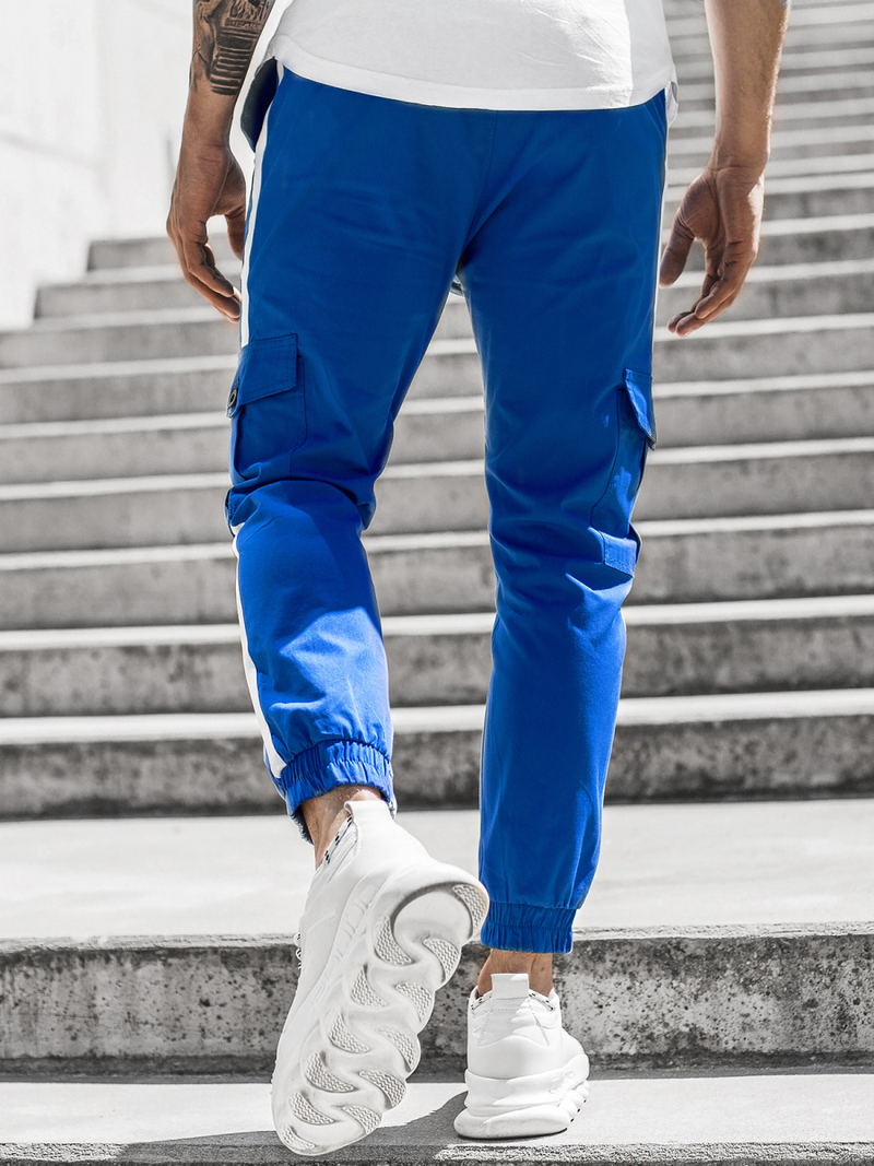 Pantalon Jogger Homme Bleu OZONEE DJ/5580