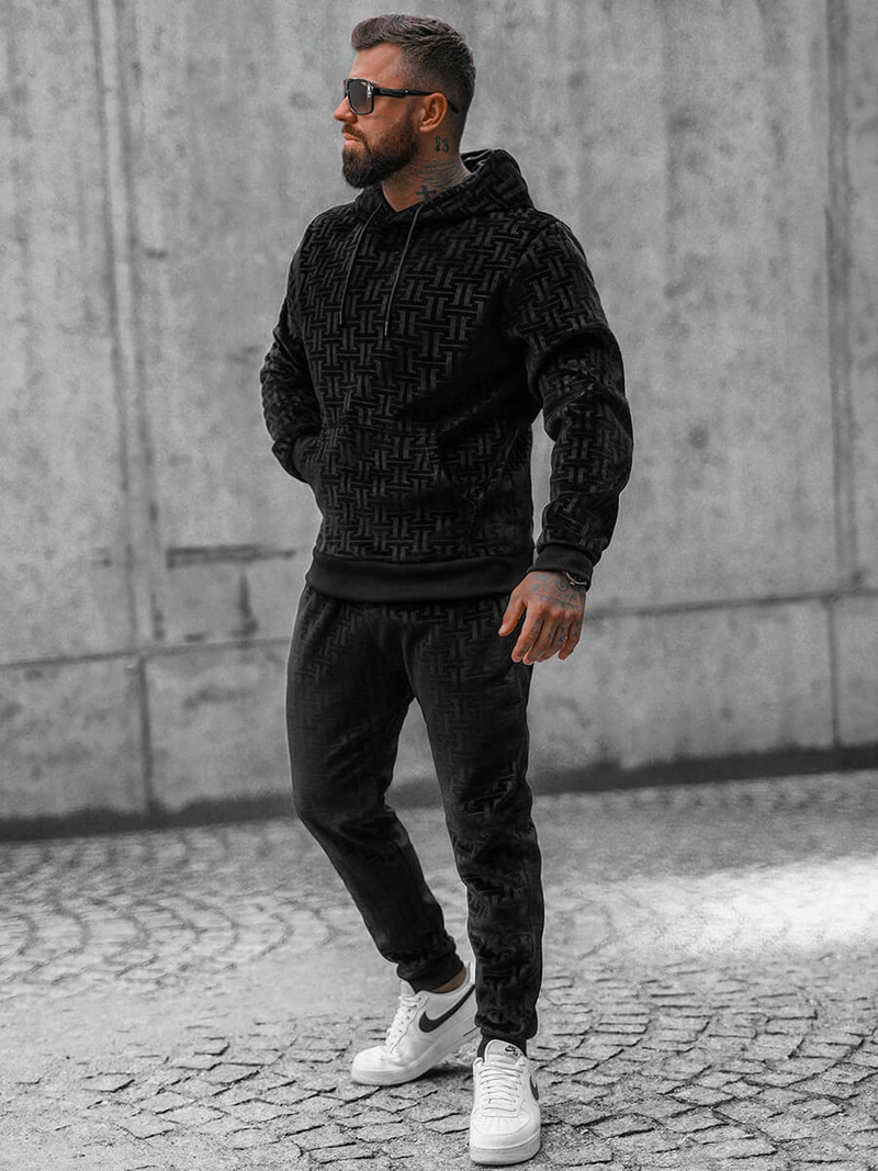 Survêtement Homme Noir OZONEE O/3A81