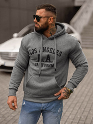 Sweatshirt à capuche homme gris foncé OZONEE JS/8B1356/5