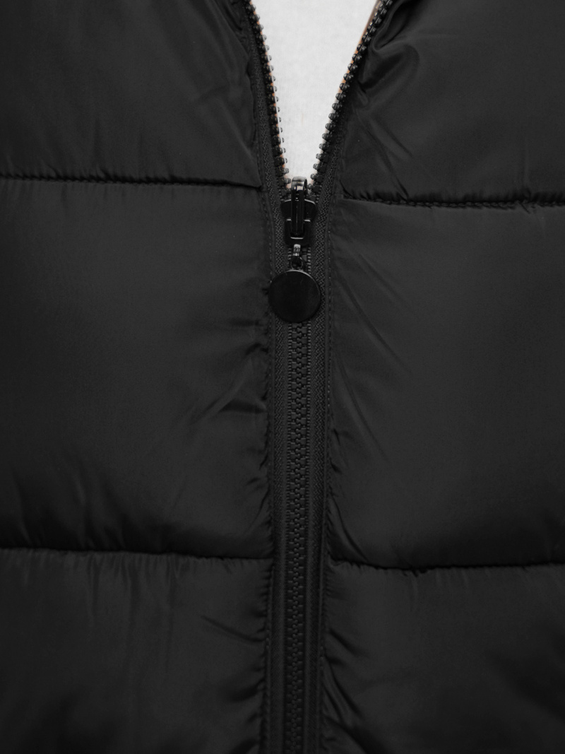 Gilet femme réversible noir et argent OZONEE O/H1121/61