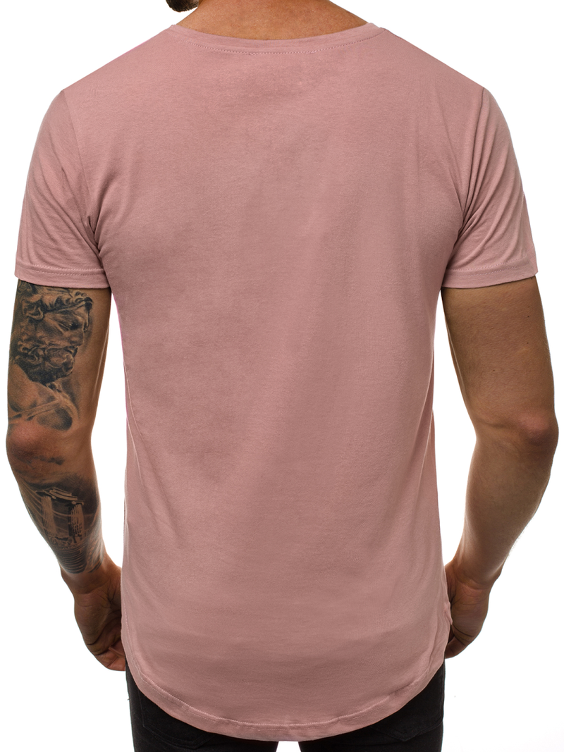 T-Shirt Homme Rose OZONEE O/2309