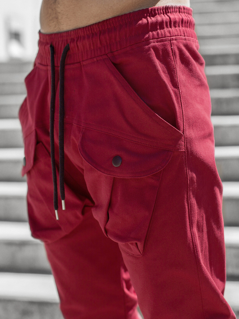 Pantalon Jogger Homme Bordeaux OZONEE G/11144