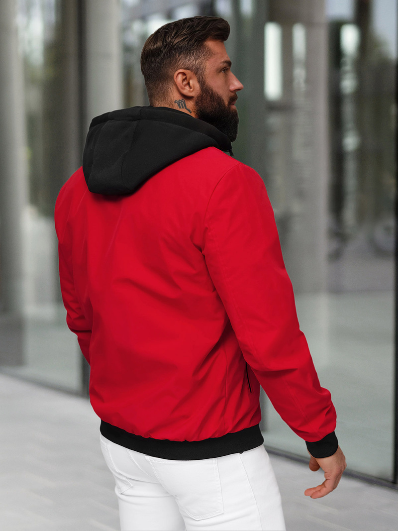 Veste Homme Rouge OZONEE JS/62M9502/270