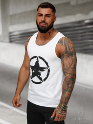 T-shirt Homme Blanc OZONEE JS/8B1706/1Z