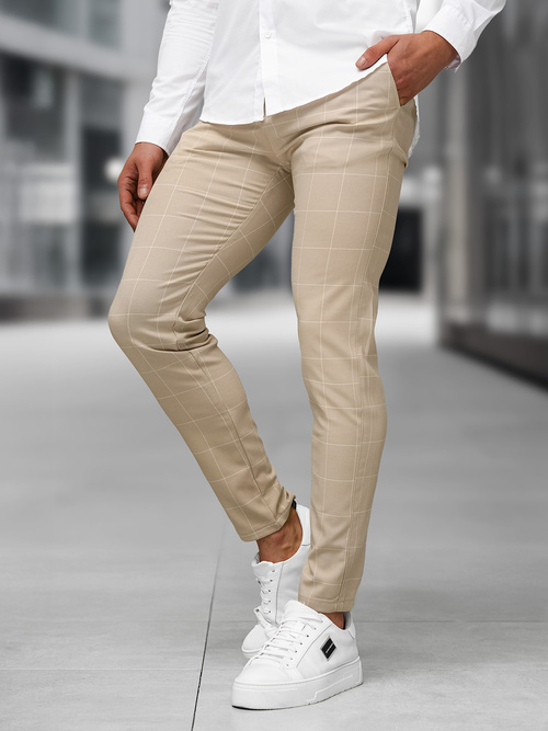 Pantalon Chino Homme Beige OZONEE DJ/5505Z