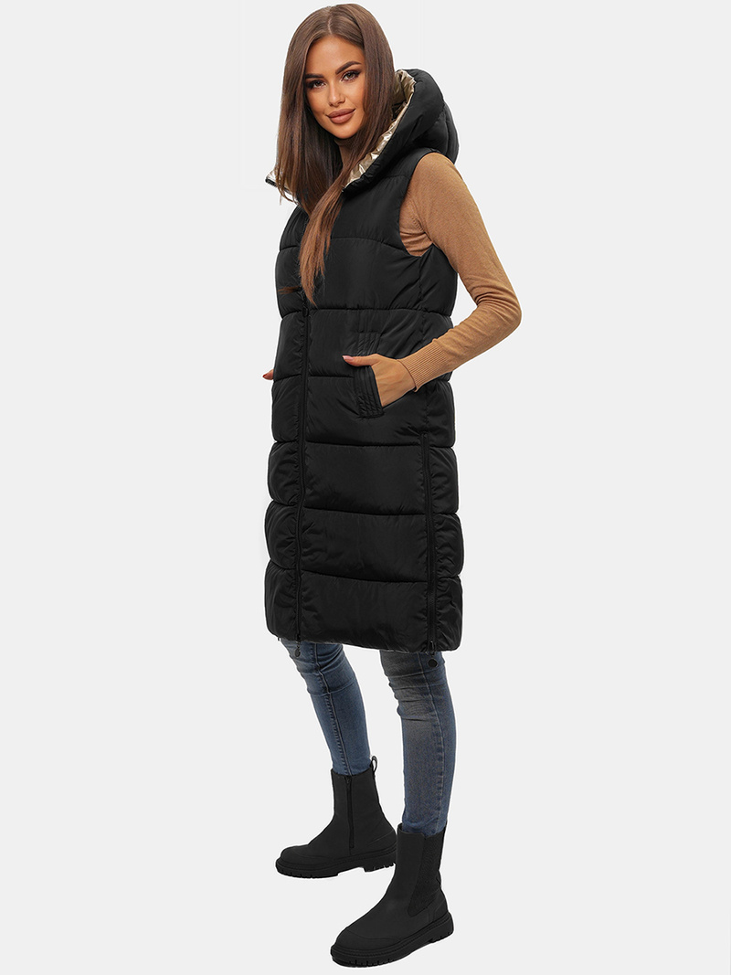 Gilet femme réversible noir OZONEE O/H1121/99