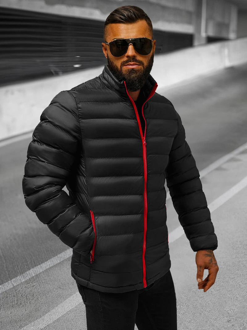 Veste Homme Noir/2 OZONEE JB/JP1111