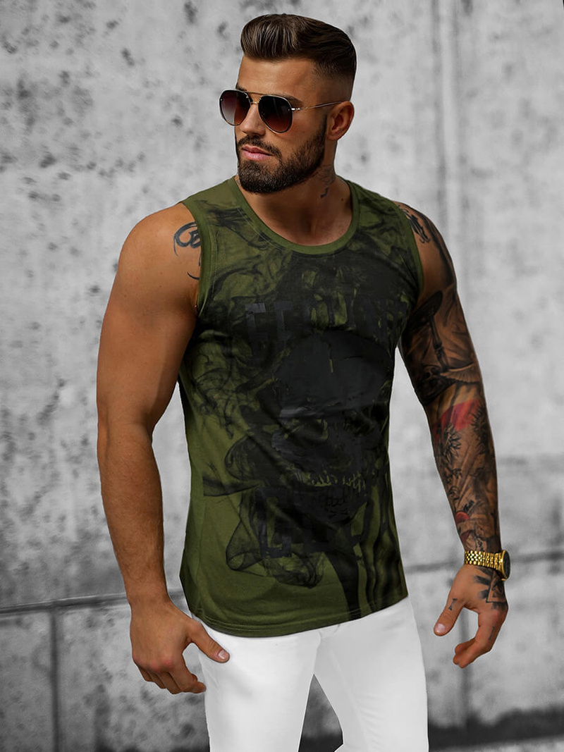 T-shirt Homme Vert OZONEE O/T106/29