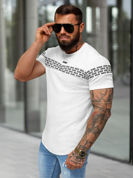 T-shirt Homme Blanc OZONEE O/B1216