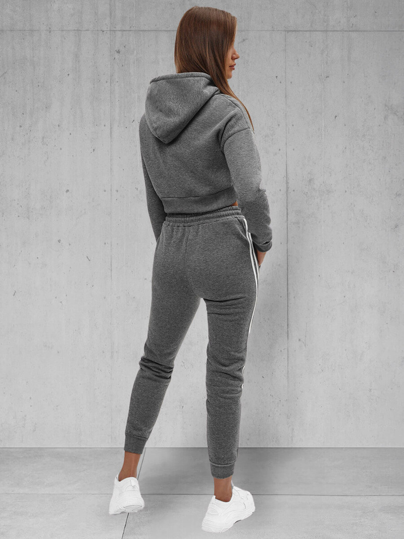 Ensemble de survêtement deux pièces gris foncé OZONEE JS/8C67/5Z