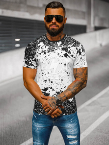 T-shirt Homme Blanc OZONEE JS/S013/1Z