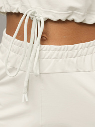 Ensemble de survêtement deux pièces ecru OZONEE O/12108Z