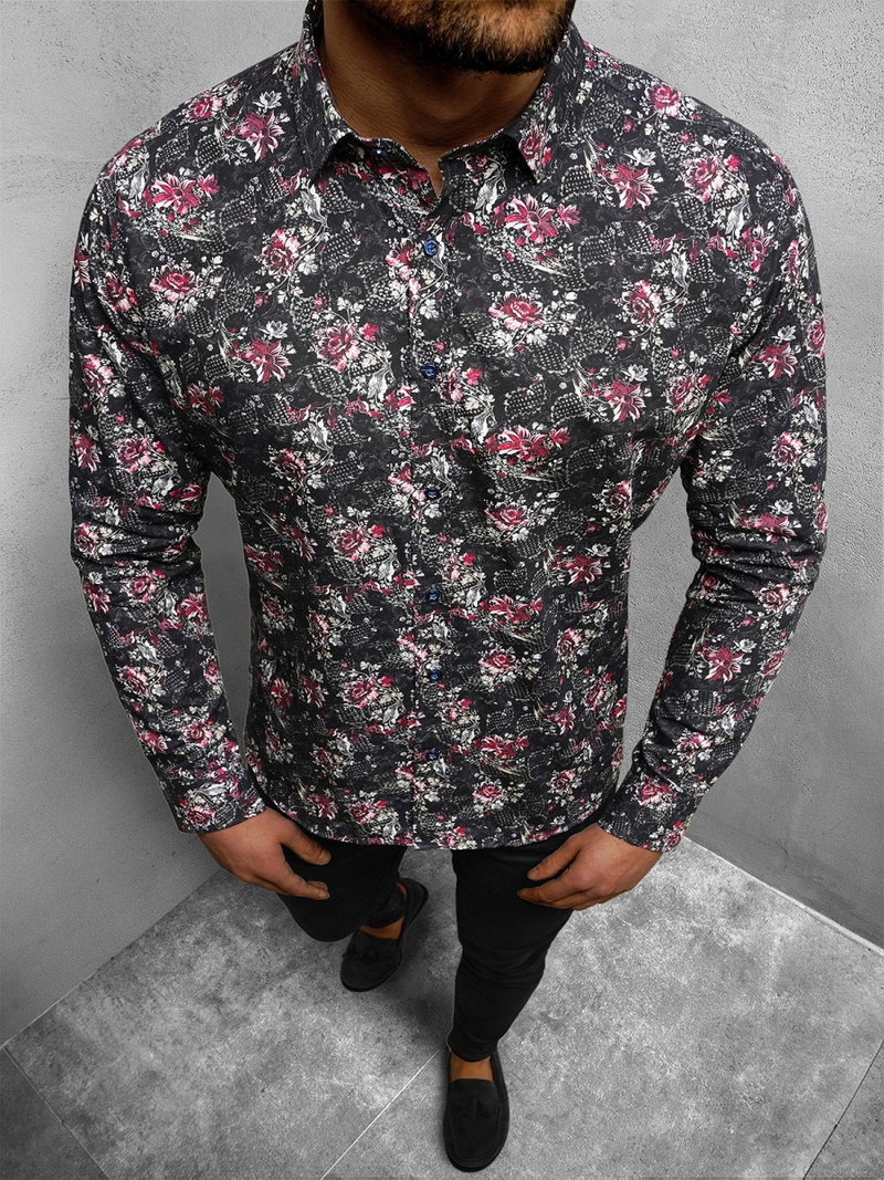 Chemise Homme Coloré OZONEE O/2322