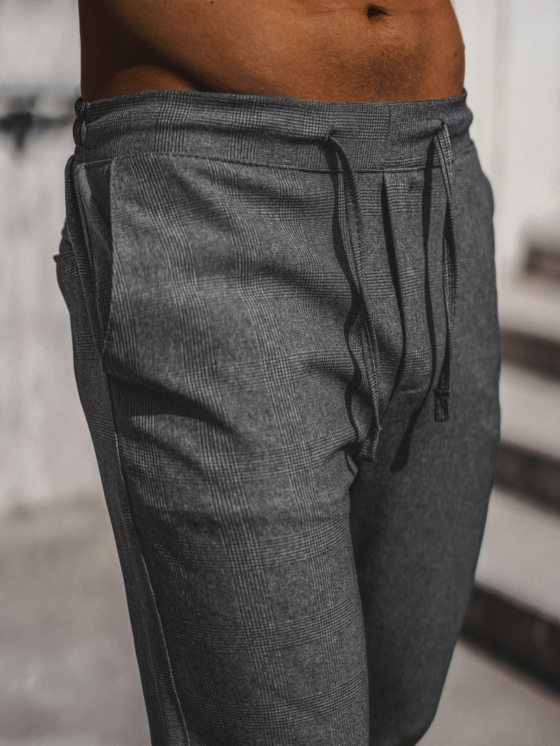 Pantalon chino Homme gris foncé OZONEE DJ/2294/22Z