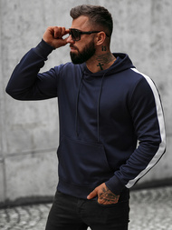 Sweatshirt Homme Bleu Foncé OZONEE O/8B153/25